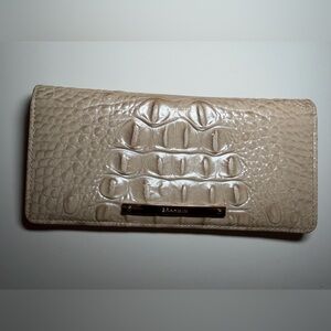 Brahmin Cream Crocodile Wallet